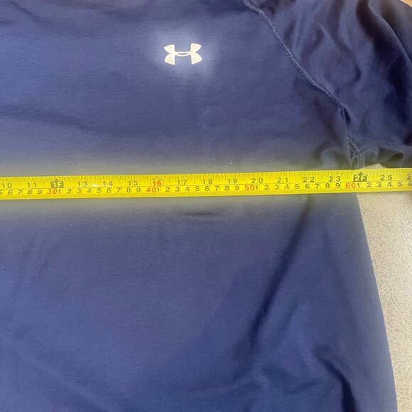 Under Armour HeatGear Men’s Navy Blue T-Shirt - Picture 8 of 9